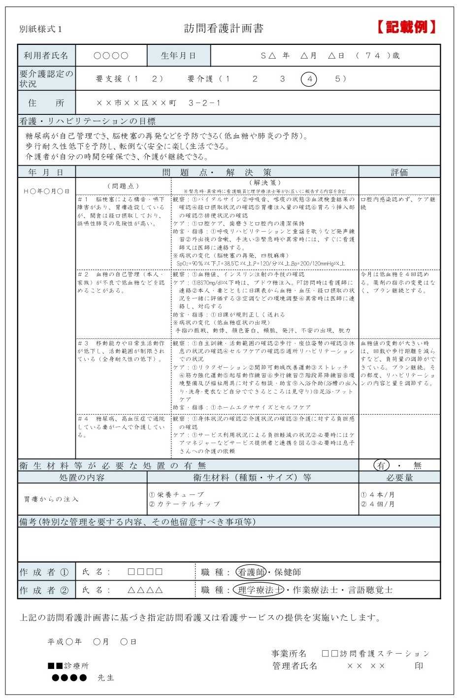 訪問看護計画書 | 訪問看護経営マガジン