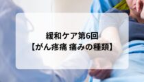 緩和ケア第6回【がん疼痛 痛みの種類】